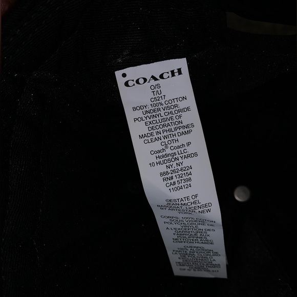 Coach and Jean-Michel Basquiat Collab Snapback Cap - Picture 2 of 5